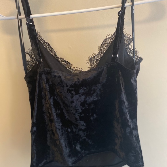 Forever Young Velvet Crop Top - Picture 3 of 3